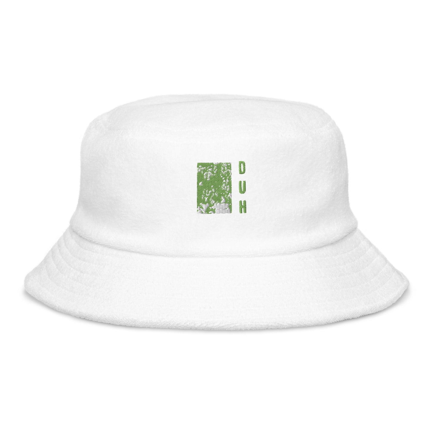 Unstructured terry cloth bucket hat